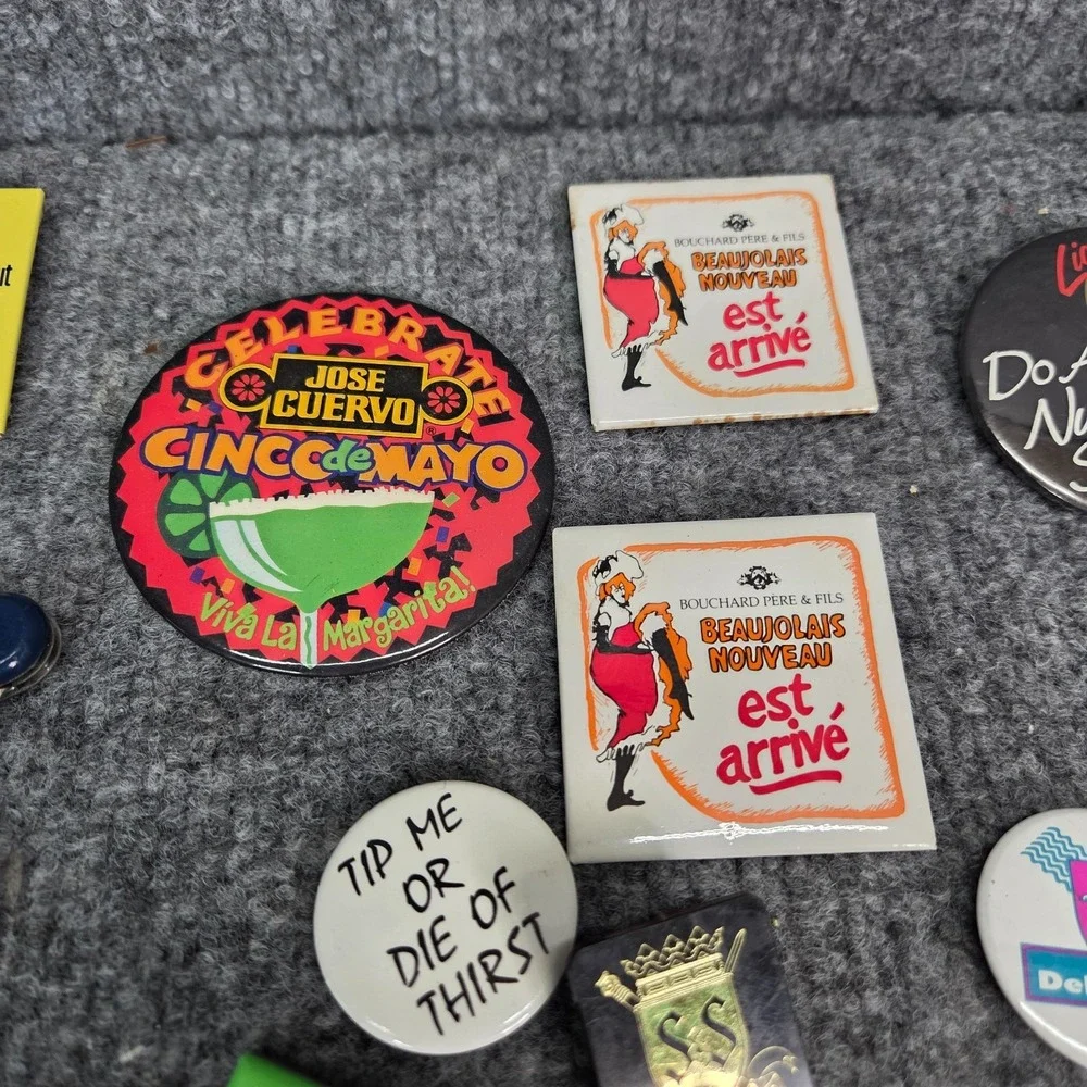 Alcohol Bartender Pins Lot Liquor Shnapps Malibu Jose‎ Cuervo Promo RARE